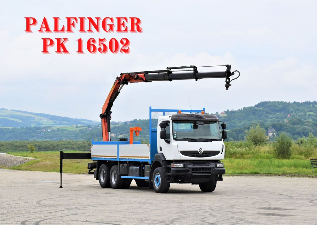 Renault KERAX 370 *PK 16502 + FUNK / 6x4 * TOP - Kraanaga veoauto, Madelveok/ Platvormveok: pilt 1 Renault KERAX 370 *PK 16502 + FUNK / 6x4 * TOP - Kraanaga veoauto, Madelveok/ Platvormveok: pilt 1