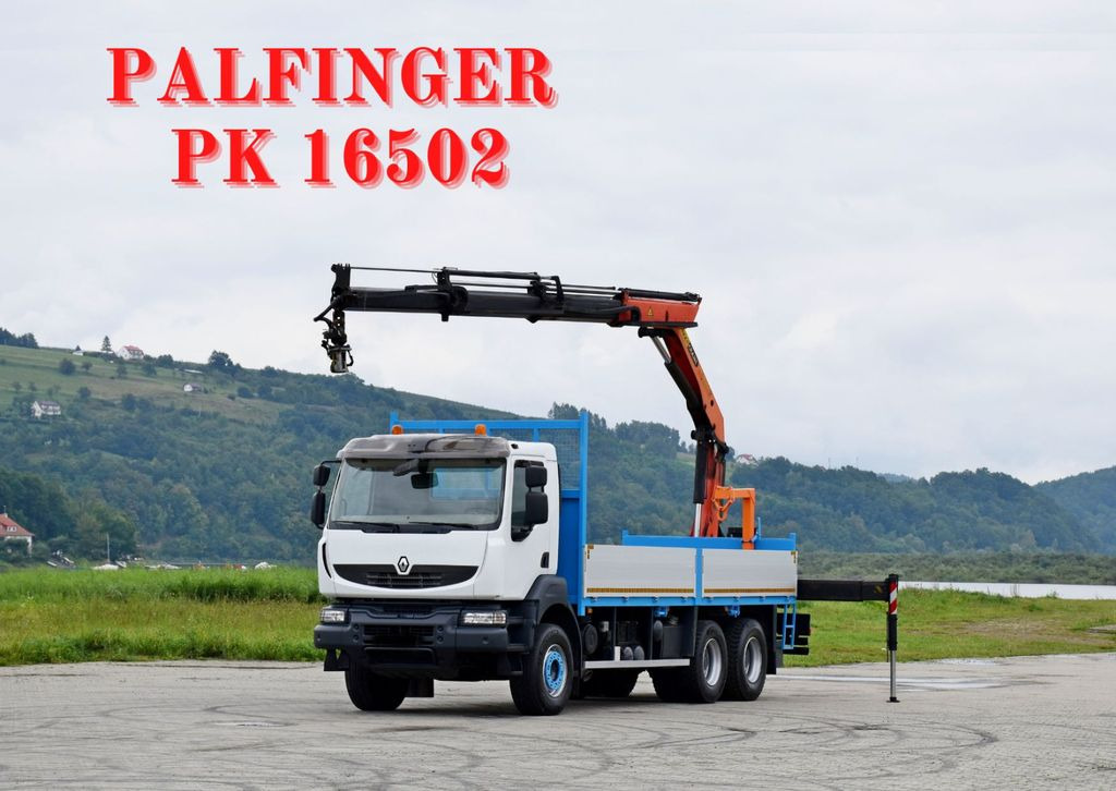 Renault KERAX 370 *PK 16502 + FUNK / 6x4 * TOP - Kraanaga veoauto, Madelveok/ Platvormveok: pilt 1 Renault KERAX 370 *PK 16502 + FUNK / 6x4 * TOP - Kraanaga veoauto, Madelveok/ Platvormveok: pilt 1