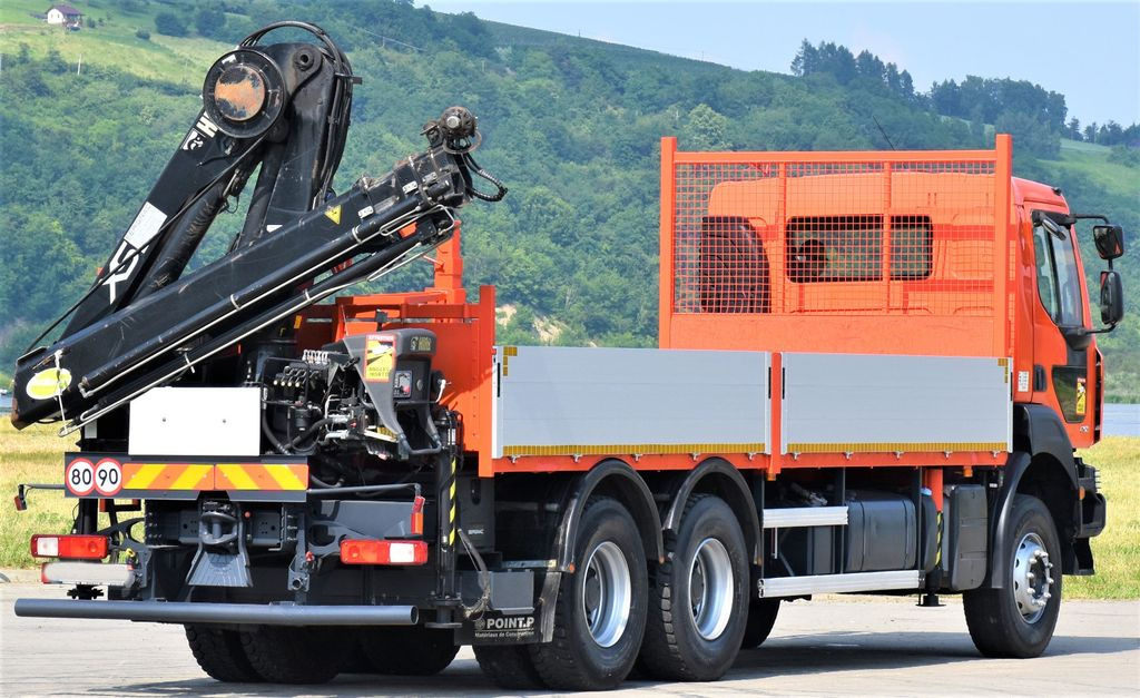 Kraanaga veoauto, Madelveok/ Platvormveok Renault KERAX 410 * HIAB 144 B-3 HIDUO / 6x4 * TOP: pilt 6