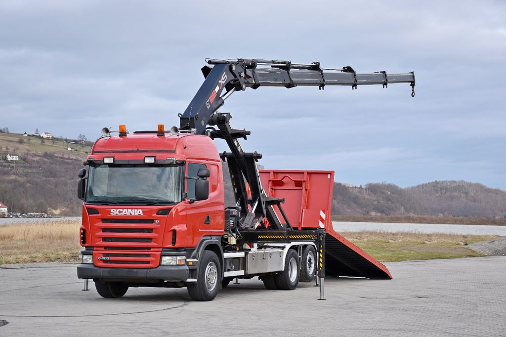 Scania G 400 * Abschleppwagen 6,40m* KRAN + FUNK * TOP - Kraanaga veoauto, Konkstõstukiga veoauto: pilt 2 Scania G 400 * Abschleppwagen 6,40m* KRAN + FUNK * TOP - Kraanaga veoauto, Konkstõstukiga veoauto: pilt 2