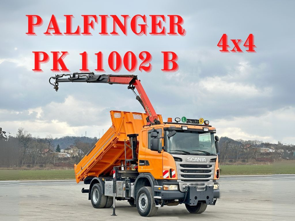 Scania G360 Kipper 4,10m *PK 11002 B + FUNK *4x4 Scania G360 Kipper 4,10m *PK 11002 B + FUNK *4x4 - Kallurauto, Kraanaga veoauto: pilt 1 Scania G360 Kipper 4,10m *PK 11002 B + FUNK *4x4 Scania G360 Kipper 4,10m *PK 11002 B + FUNK *4x4 - Kallurauto, Kraanaga veoauto: pilt 1