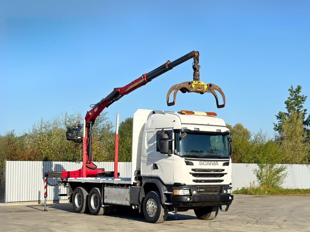 Scania G490* HOLZTRANSPORTER * PENZ 12Z8.70* 6x6 - Kraanaga veoauto: pilt 2 Scania G490* HOLZTRANSPORTER * PENZ 12Z8.70* 6x6 - Kraanaga veoauto: pilt 2