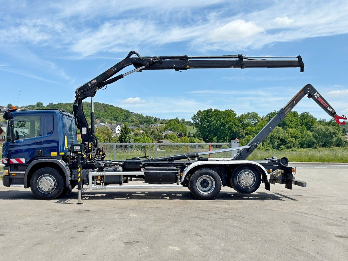Scania P 360 * ABROLLKIPPER * HIAB 111 BS -2 HIDUO/FUNK - Konkstõstukiga veoauto, Kraanaga veoauto: pilt 5 Scania P 360 * ABROLLKIPPER * HIAB 111 BS -2 HIDUO/FUNK - Konkstõstukiga veoauto, Kraanaga veoauto: pilt 5