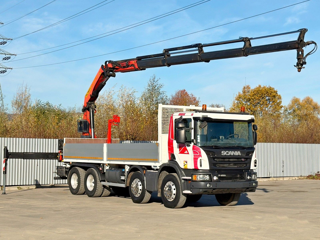 Scania P 450* PRITSCHE 6,90m * PK 23002- SH C FUNK *8x4 - Kraanaga veoauto: pilt 2 Scania P 450* PRITSCHE 6,90m * PK 23002- SH C FUNK *8x4 - Kraanaga veoauto: pilt 2