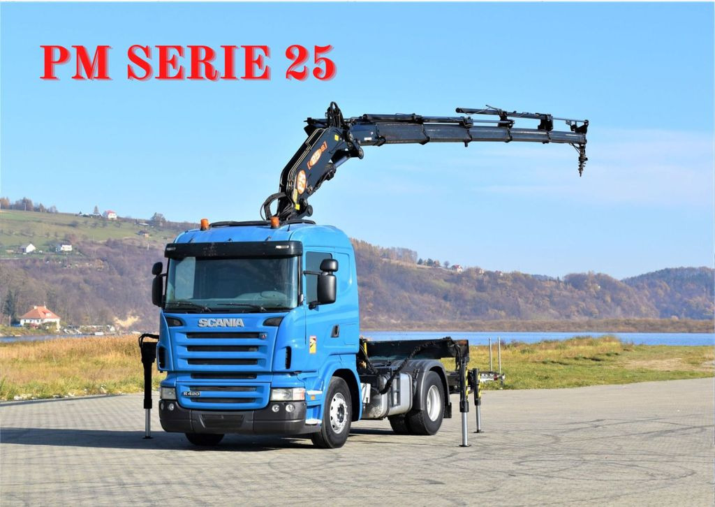 Scania R420 * Sattelzugmaschine + PM SERIE 25/FUNK *TOP - Kraanaga veoauto: pilt 1 Scania R420 * Sattelzugmaschine + PM SERIE 25/FUNK *TOP - Kraanaga veoauto: pilt 1