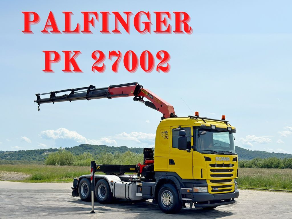 Scania R480 * Sattelzugmaschine + PK 27002 + FUNK /6x4 - Kraanaga veoauto: pilt 1 Scania R480 * Sattelzugmaschine + PK 27002 + FUNK /6x4 - Kraanaga veoauto: pilt 1