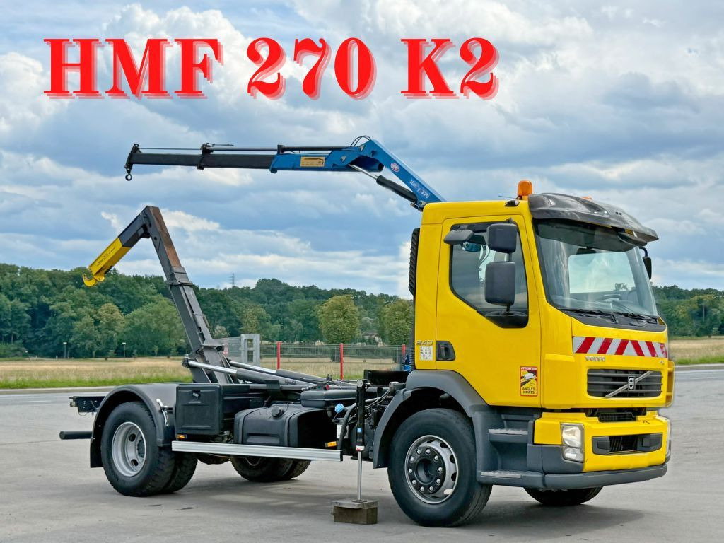 Volvo FL 240 * Abrollkipper * HMF 270 K2 * TOPZUSTAND - Konkstõstukiga veoauto: pilt 1 Volvo FL 240 * Abrollkipper * HMF 270 K2 * TOPZUSTAND - Konkstõstukiga veoauto: pilt 1