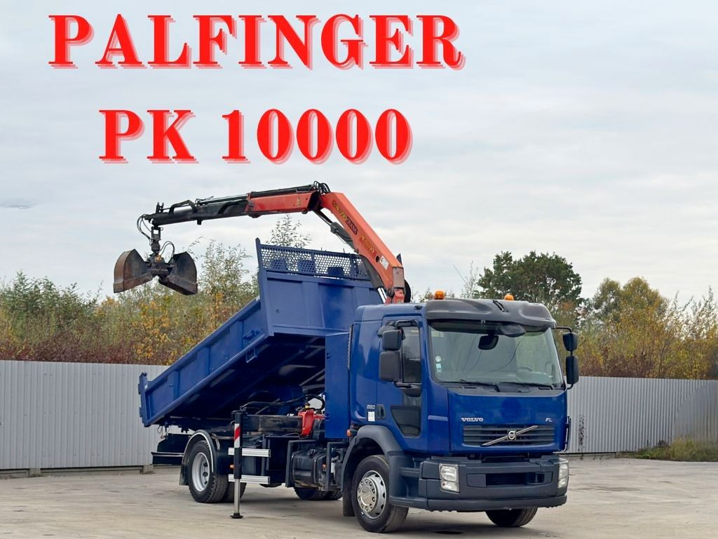 Volvo FL280 KIPPER 4,35m * PALFINGER PK 10000 + FUNK - Kraanaga veoauto: pilt 1 Volvo FL280 KIPPER 4,35m * PALFINGER PK 10000 + FUNK - Kraanaga veoauto: pilt 1