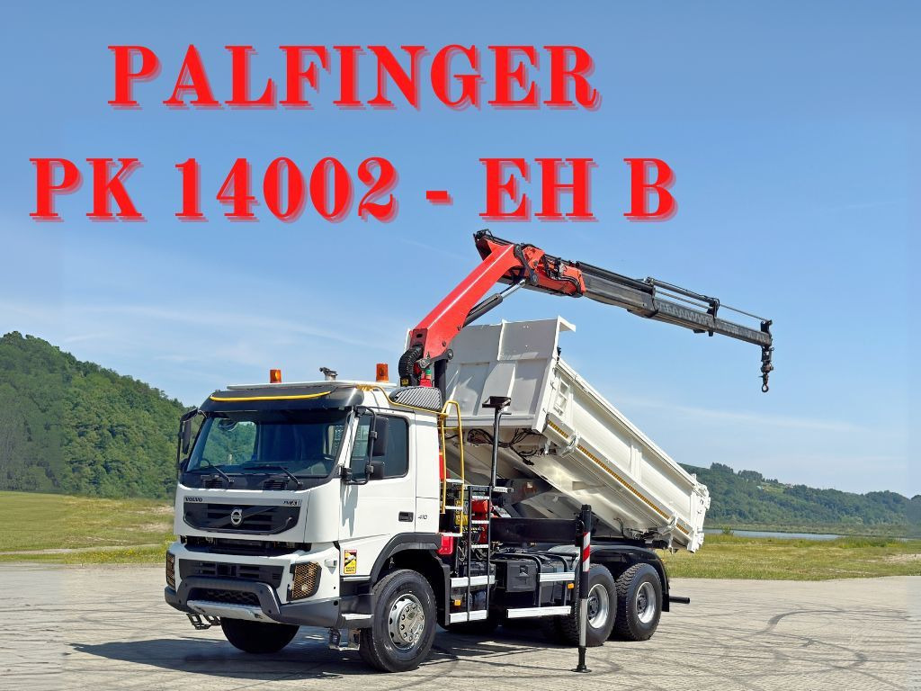Volvo FMX 410 Kipper 4,70m *PK 14002-EH B/FUNK *6x4 - Kraanaga veoauto: pilt 1 Volvo FMX 410 Kipper 4,70m *PK 14002-EH B/FUNK *6x4 - Kraanaga veoauto: pilt 1