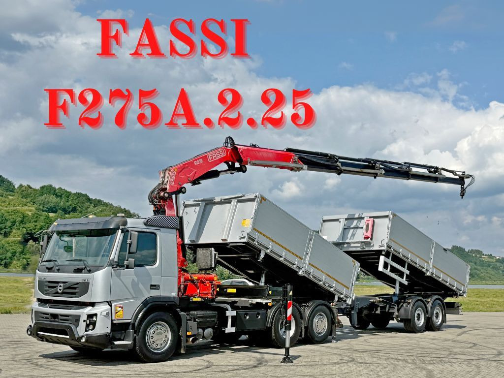 Volvo FMX 420* FASSI F275.2.25 + FUNK + Anhänger / TOP - Kallurauto, Kraanaga veoauto: pilt 1 Volvo FMX 420* FASSI F275.2.25 + FUNK + Anhänger / TOP - Kallurauto, Kraanaga veoauto: pilt 1