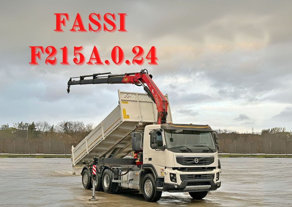 Volvo FMX 450 Kipper 6,50m*FASSI F215A.0.24 + FUNK*8x4 - Kallurauto: pilt 1 Volvo FMX 450 Kipper 6,50m*FASSI F215A.0.24 + FUNK*8x4 - Kallurauto: pilt 1