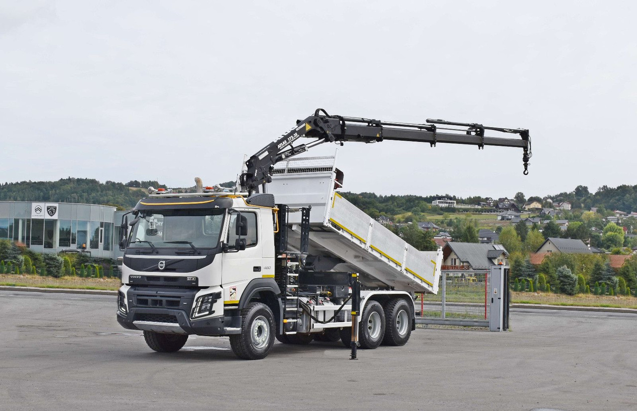 Volvo FMX 460 Kipper 5,40m *ATLAS 172.3E/FUNK *6x4 - Kraanaga veoauto: pilt 2 Volvo FMX 460 Kipper 5,40m *ATLAS 172.3E/FUNK *6x4 - Kraanaga veoauto: pilt 2