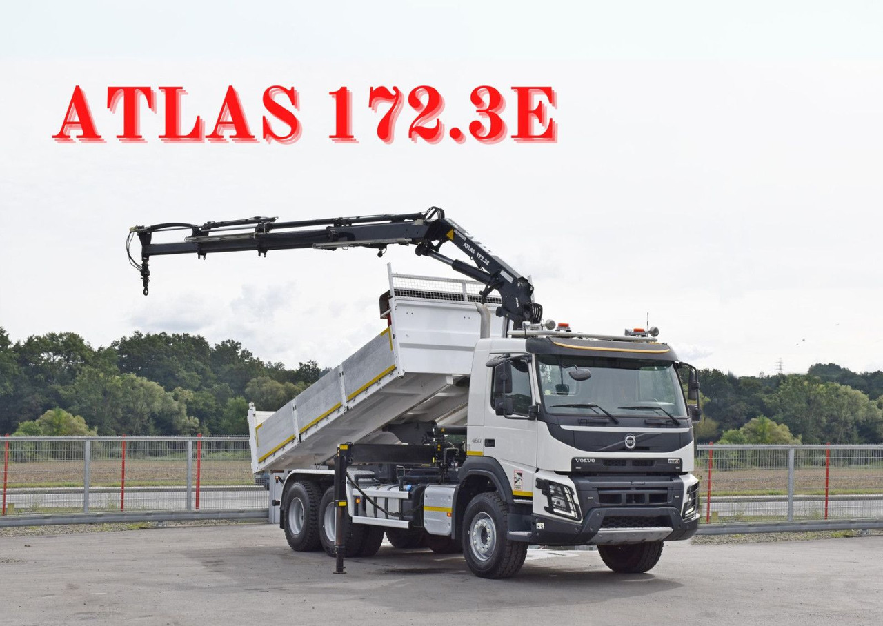 Volvo FMX 460 Kipper 5,40m *ATLAS 172.3E/FUNK *6x4 - Kraanaga veoauto: pilt 1 Volvo FMX 460 Kipper 5,40m *ATLAS 172.3E/FUNK *6x4 - Kraanaga veoauto: pilt 1