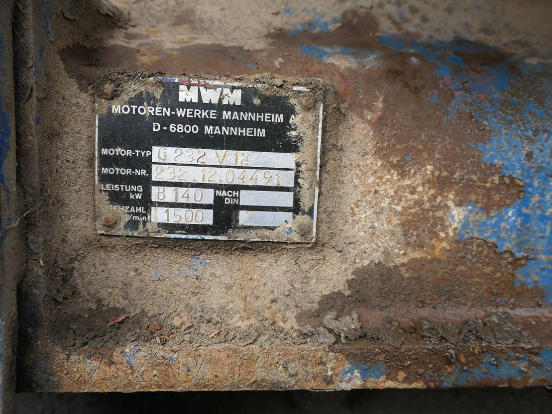 MWM G232 V12 - Generaatorikomplekt: pilt 5 MWM G232 V12 - Generaatorikomplekt: pilt 5