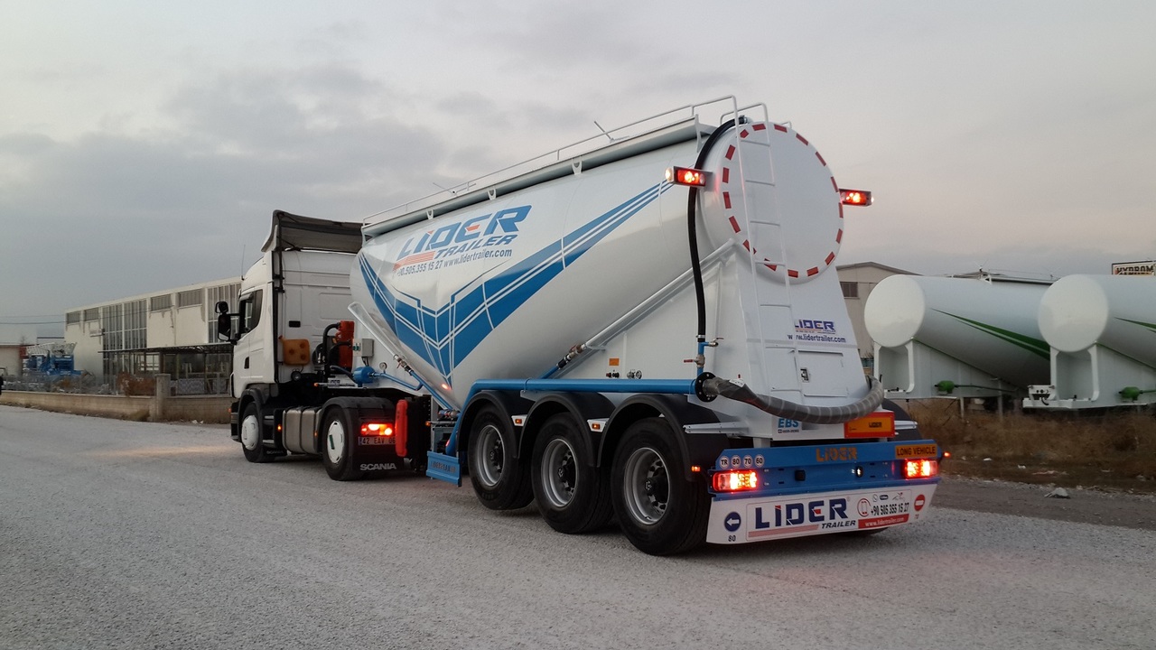 Uus Tsistern poolhaagis transporditavad ained tsement LIDER 2022 MODEL NEW CEMENT TANKER: pilt 12