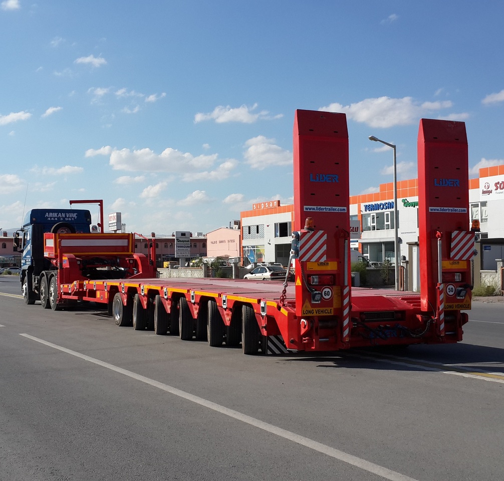 Uus Madal platvormpoolhaagis transporditavad ained rasketehnika LIDER 2024 YEAR NEW MODELS containeer flatbes semi TRAILER FOR SALE: pilt 9