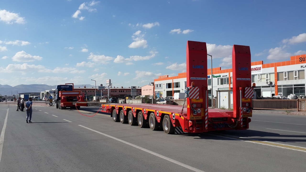 Uus Madal platvormpoolhaagis transporditavad ained rasketehnika LIDER 2024 YEAR NEW MODELS containeer flatbes semi TRAILER FOR SALE: pilt 10