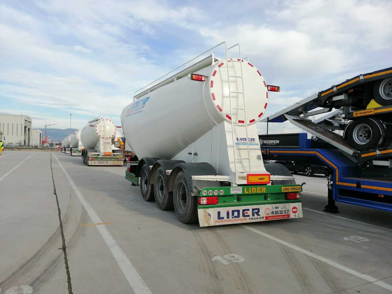 Uus Tsistern poolhaagis transporditavad ained tsement LIDER 2025  MODEL NEW CEMENT TANKER: pilt 17