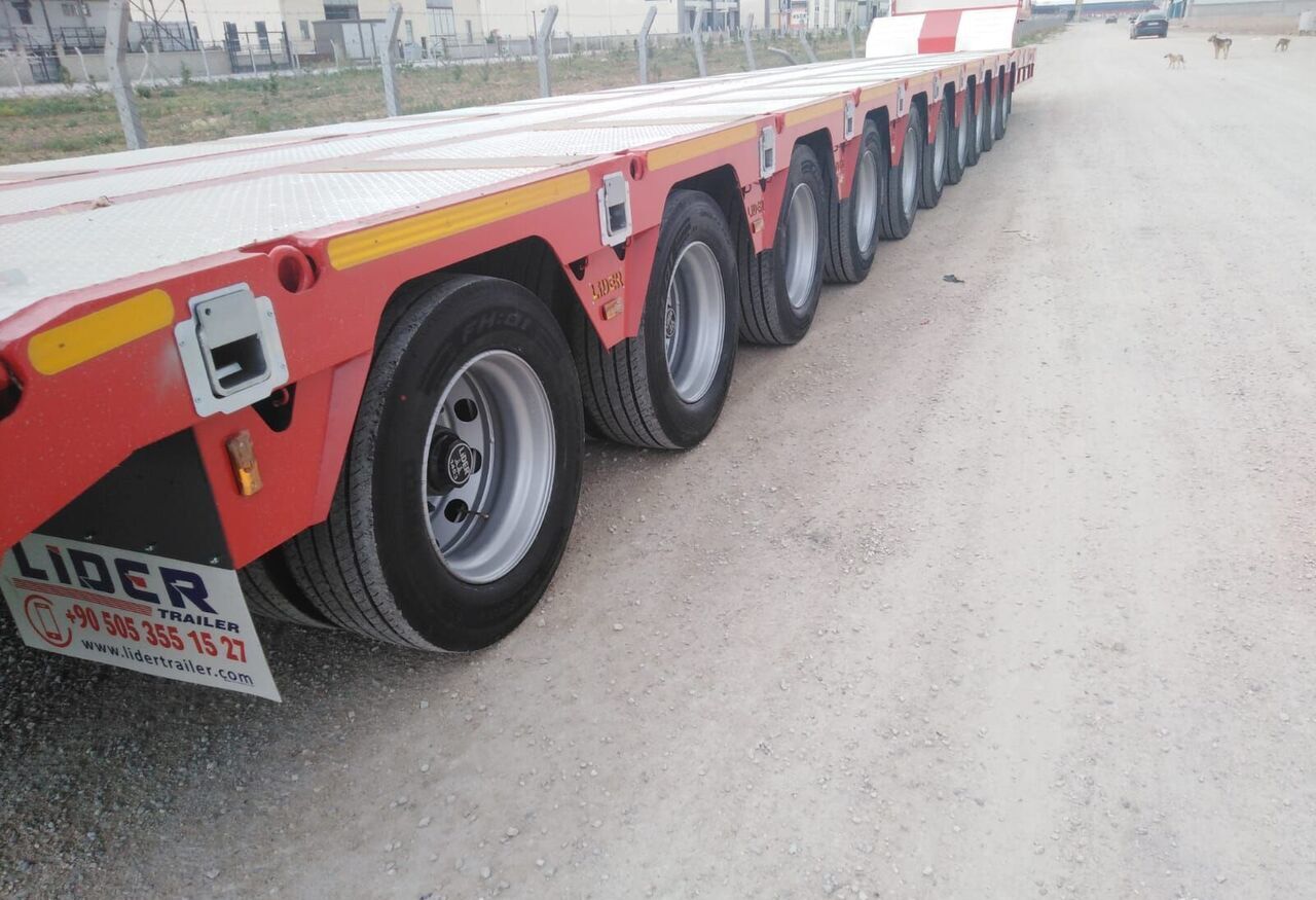 Uus Madal platvormpoolhaagis LIDER 2025 model 150 Tons capacity Lowbed semi trailer: pilt 10