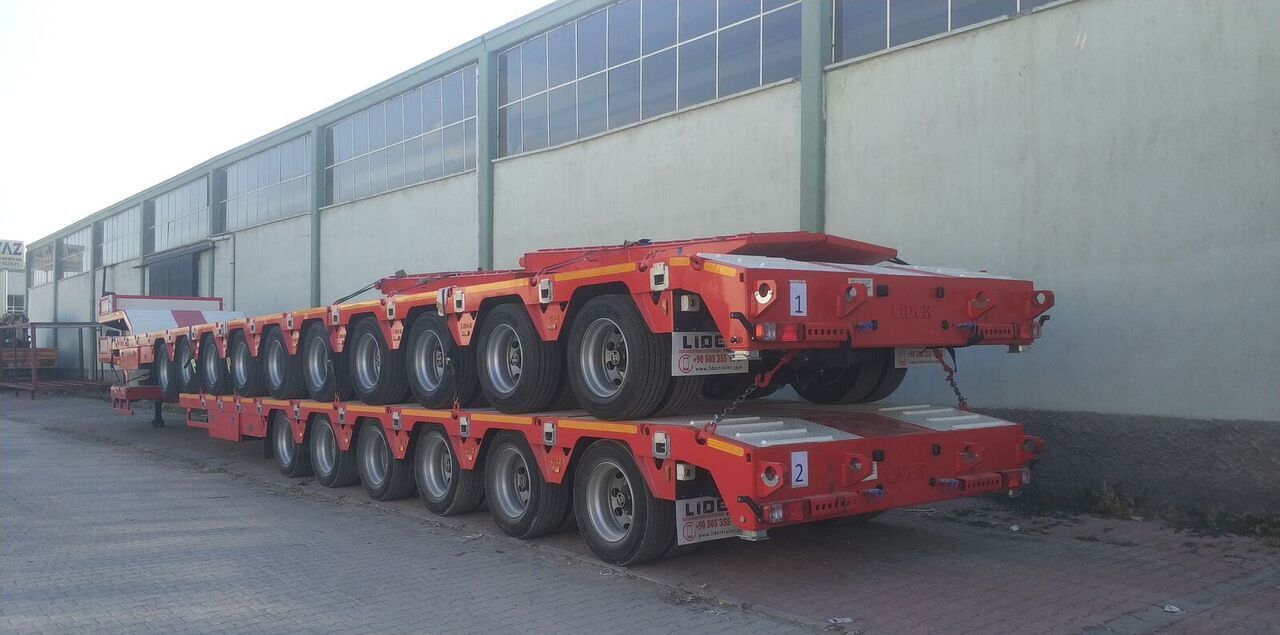 Uus Madal platvormpoolhaagis LIDER 2025 model 150 Tons capacity Lowbed semi trailer: pilt 8