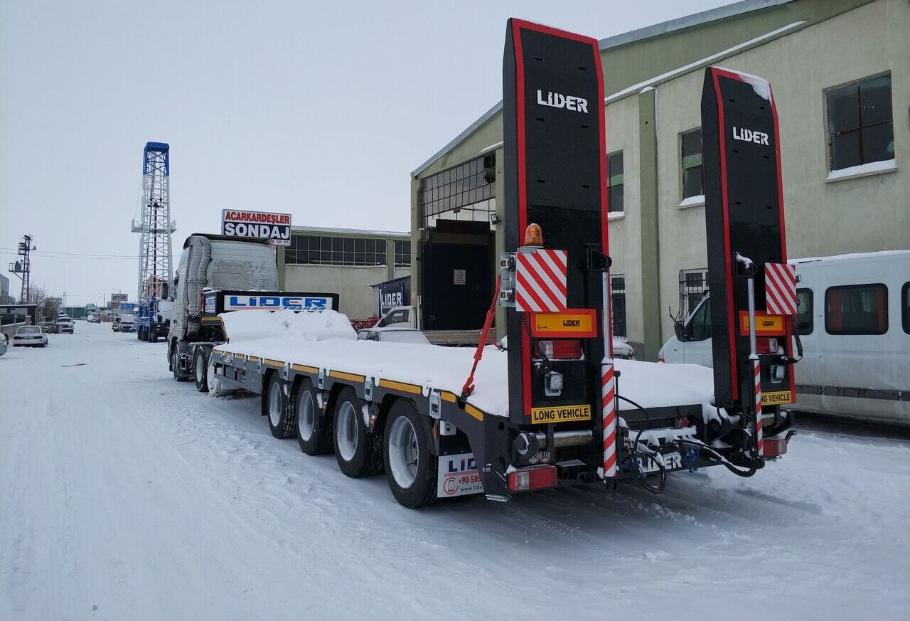 Uus Madal platvormpoolhaagis transporditavad ained rasketehnika LIDER 2025 model new directly from manufacturer company available stock: pilt 11