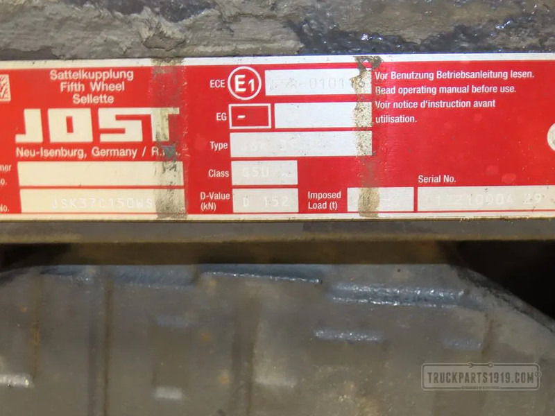 MAN 81.42710-6152 Opleggerschotel JSK37C 150VV M - Raam/ Konstruktsioon - Veoauto: pilt 2 MAN 81.42710-6152 Opleggerschotel JSK37C 150VV M - Raam/ Konstruktsioon - Veoauto: pilt 2
