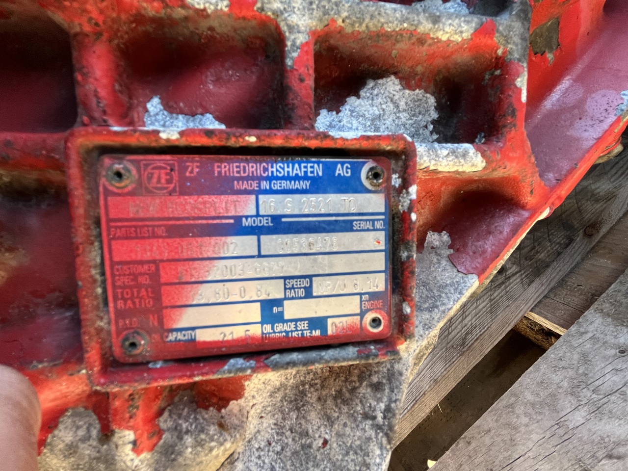 GEARBOX ZF 16S2521-INTARTER MAN TGA - Käigukast - Veoauto: pilt 5 GEARBOX ZF 16S2521-INTARTER MAN TGA - Käigukast - Veoauto: pilt 5