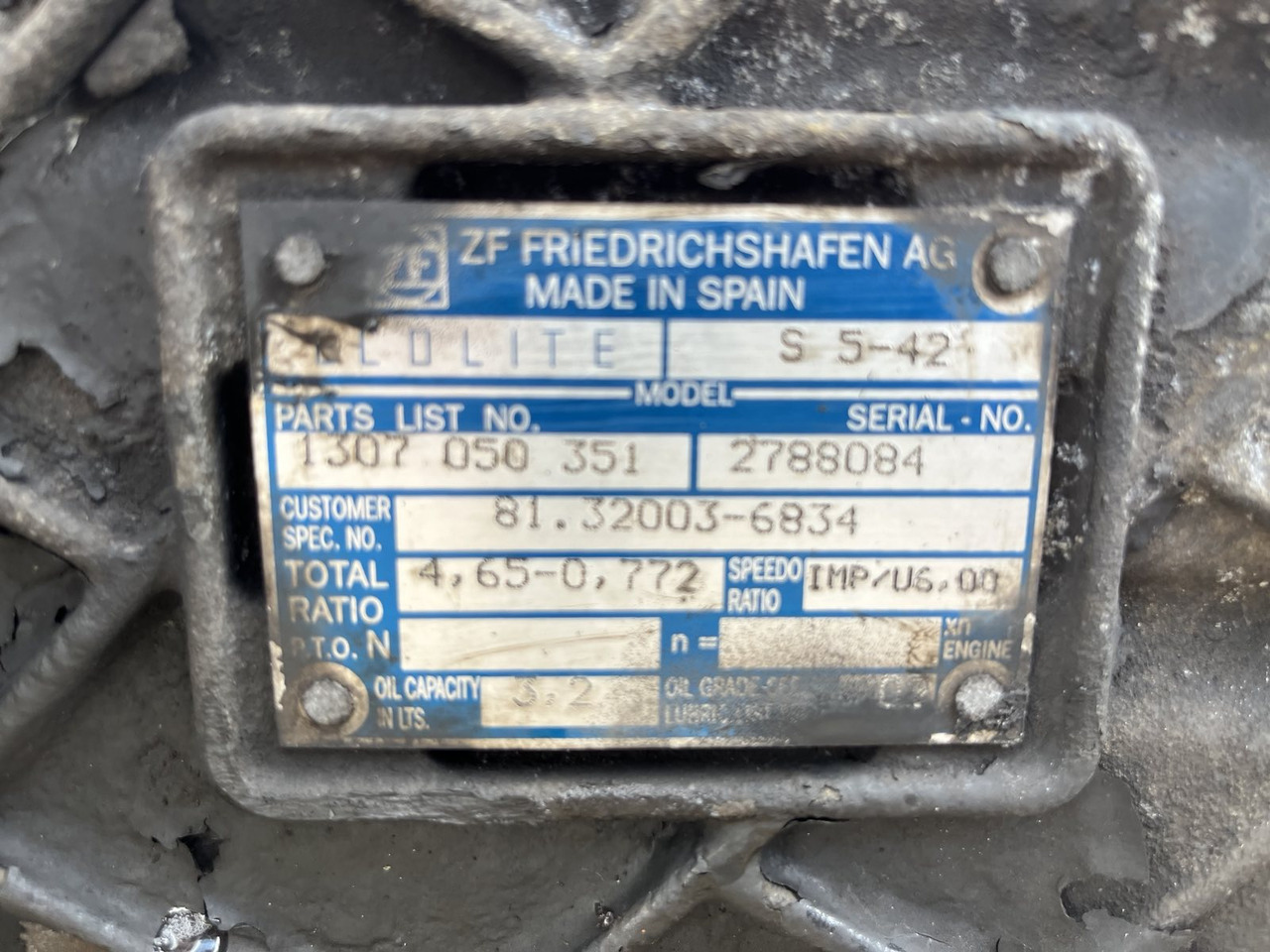S5-42,9S1310,FSO-8309A MAN - Käigukast ja varuosad - Veoauto: pilt 5 S5-42,9S1310,FSO-8309A MAN - Käigukast ja varuosad - Veoauto: pilt 5