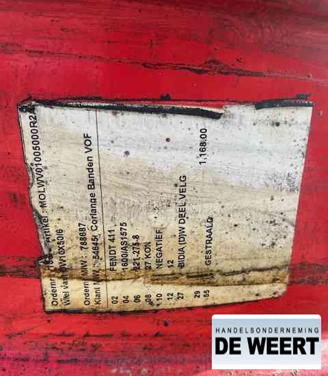 Fendt velgen 50" - Rehvid ja veljed - Põllutööseade: pilt 5 Fendt velgen 50" - Rehvid ja veljed - Põllutööseade: pilt 5