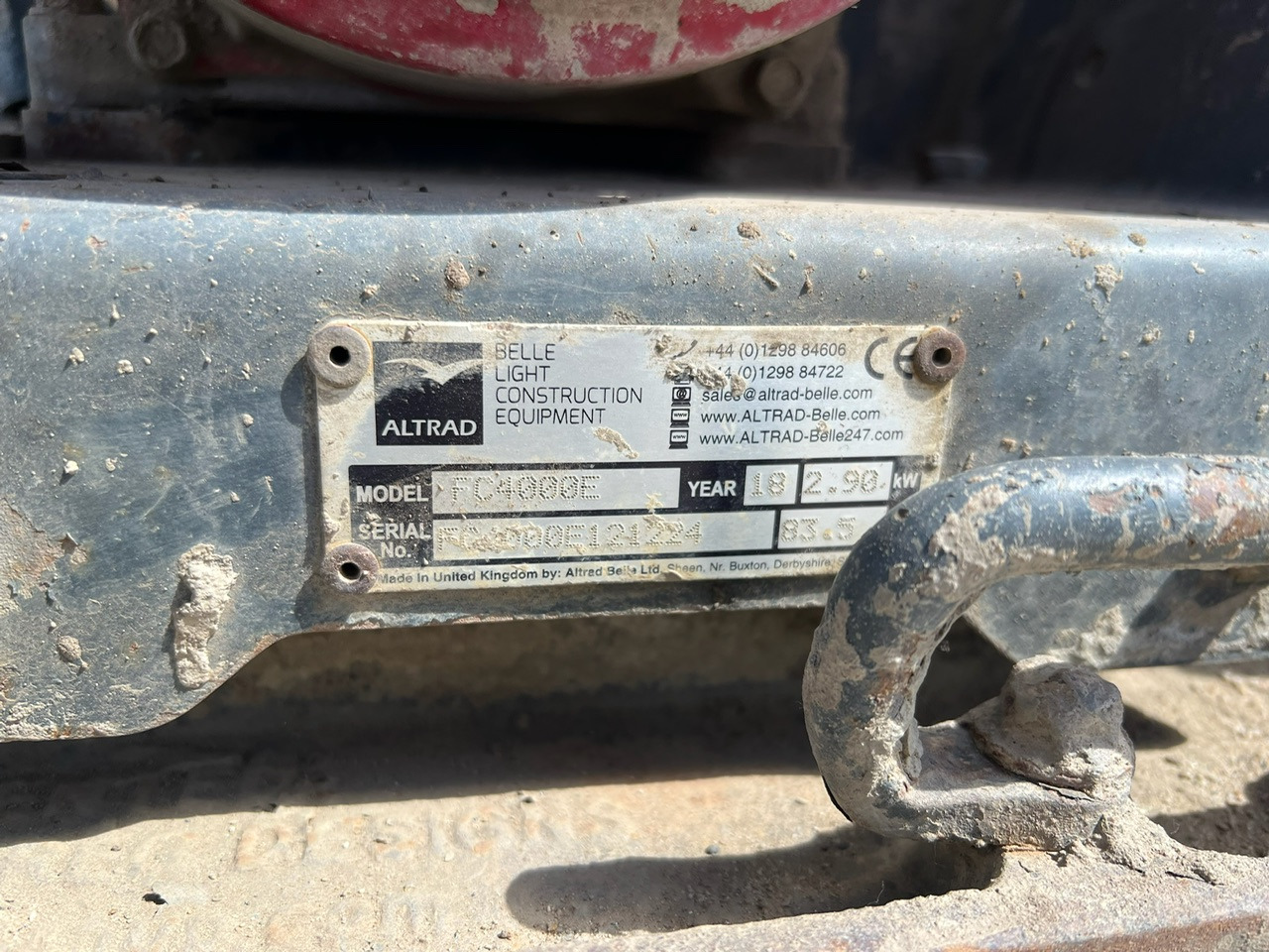 Zagęszczarka ALTRAD BELLE FC4000E PCX13/40 - Vibraatorplaat: pilt 4 Zagęszczarka ALTRAD BELLE FC4000E PCX13/40 - Vibraatorplaat: pilt 4