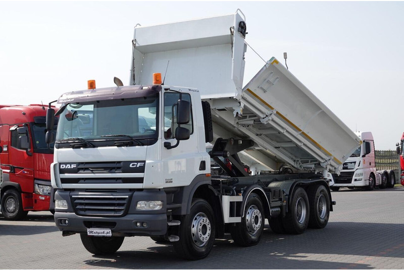DAF CF 85.410 / 8X4 / WYWROTKA 2 STR / BORDMATIC / HYDROBURTA / SPRO - Kallurauto: pilt 1 DAF CF 85.410 / 8X4 / WYWROTKA 2 STR / BORDMATIC / HYDROBURTA / SPRO - Kallurauto: pilt 1