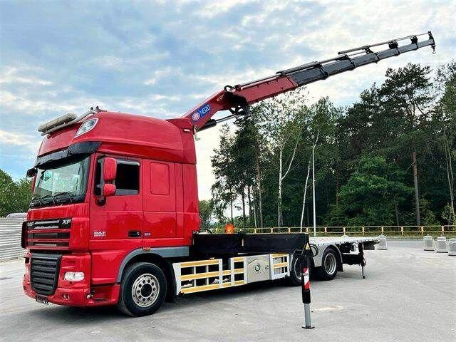 DAF XF 105 6x2 HMF 4020 EURO 5 KRAN CRANE - Madelveok/ Platvormveok, Kraanaga veoauto: pilt 1 DAF XF 105 6x2 HMF 4020 EURO 5 KRAN CRANE - Madelveok/ Platvormveok, Kraanaga veoauto: pilt 1