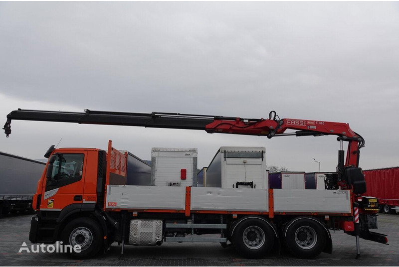 Iveco 420 Flatbed + crane FASSI 185 6x2 - Madelveok/ Platvormveok, Kraanaga veoauto: pilt 1 Iveco 420 Flatbed + crane FASSI 185 6x2 - Madelveok/ Platvormveok, Kraanaga veoauto: pilt 1