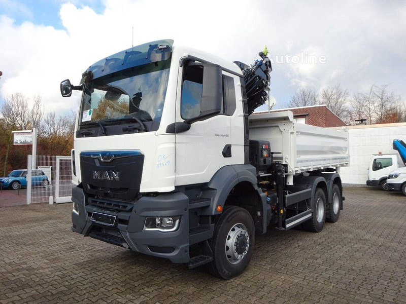 MAN 33.430 - 3 way tipper+crane 6x6 - Kallurauto, Kraanaga veoauto: pilt 1 MAN 33.430 - 3 way tipper+crane 6x6 - Kallurauto, Kraanaga veoauto: pilt 1