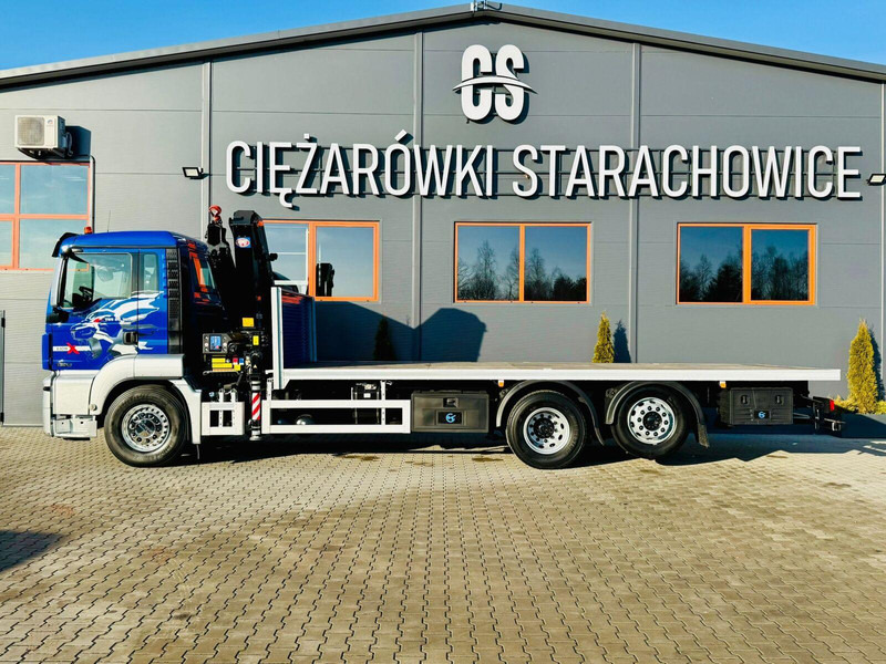 MAN MAN TGS 26.360 // E6 // 6x2 // platforma laweta 7,2m z HDs HMF 1 - Madelveok/ Platvormveok, Kraanaga veoauto: pilt 2 MAN MAN TGS 26.360 // E6 // 6x2 // platforma laweta 7,2m z HDs HMF 1 - Madelveok/ Platvormveok, Kraanaga veoauto: pilt 2