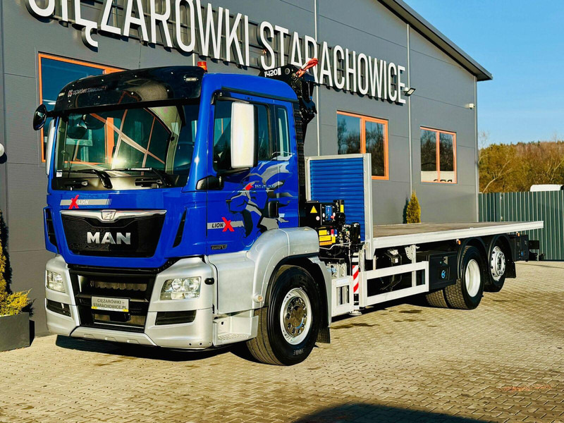 MAN MAN TGS 26.360 // E6 // 6x2 // platforma laweta 7,2m z HDs HMF 1 - Madelveok/ Platvormveok, Kraanaga veoauto: pilt 1 MAN MAN TGS 26.360 // E6 // 6x2 // platforma laweta 7,2m z HDs HMF 1 - Madelveok/ Platvormveok, Kraanaga veoauto: pilt 1