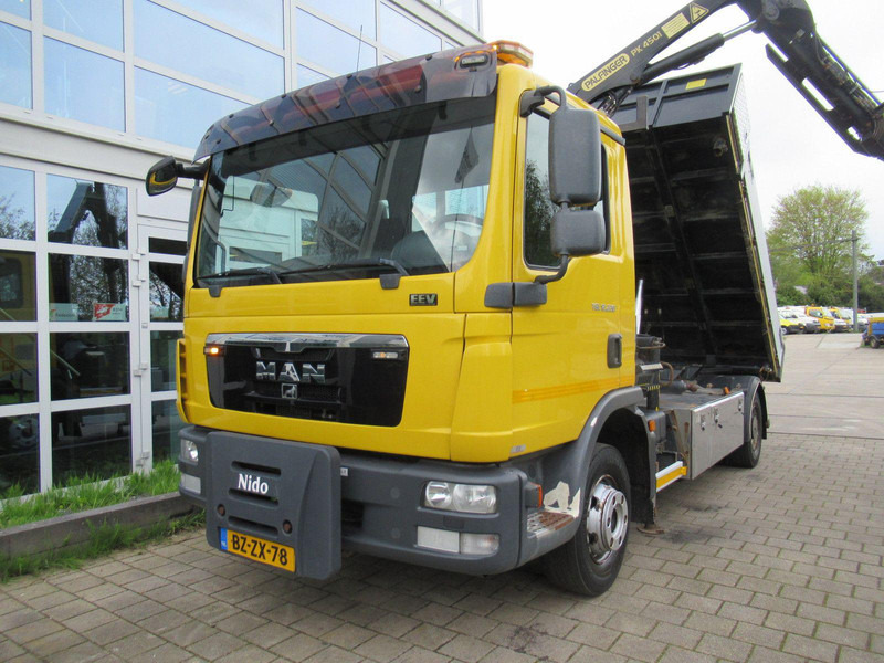 MAN TGL 12.220 4x2 EEV 3-Z. W. Kipper + Palfinger Kr - Madelveok/ Platvormveok, Kraanaga veoauto: pilt 2 MAN TGL 12.220 4x2 EEV 3-Z. W. Kipper + Palfinger Kr - Madelveok/ Platvormveok, Kraanaga veoauto: pilt 2