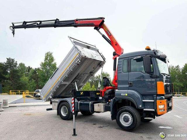 MAN TGS 18.480 PALFINGER PK 16502 HDS Crane,Kipper - Kallurauto, Kraanaga veoauto: pilt 3 MAN TGS 18.480 PALFINGER PK 16502 HDS Crane,Kipper - Kallurauto, Kraanaga veoauto: pilt 3