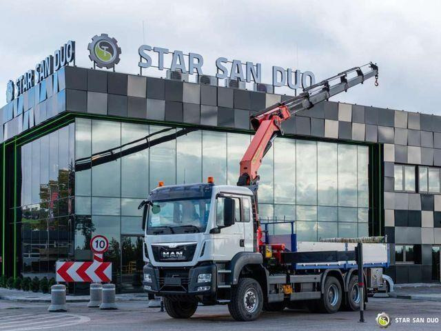 MAN TGS 26.400 6x6 PALFINGER PK 33002 EH Crane Kran - Madelveok/ Platvormveok, Kraanaga veoauto: pilt 1 MAN TGS 26.400 6x6 PALFINGER PK 33002 EH Crane Kran - Madelveok/ Platvormveok, Kraanaga veoauto: pilt 1