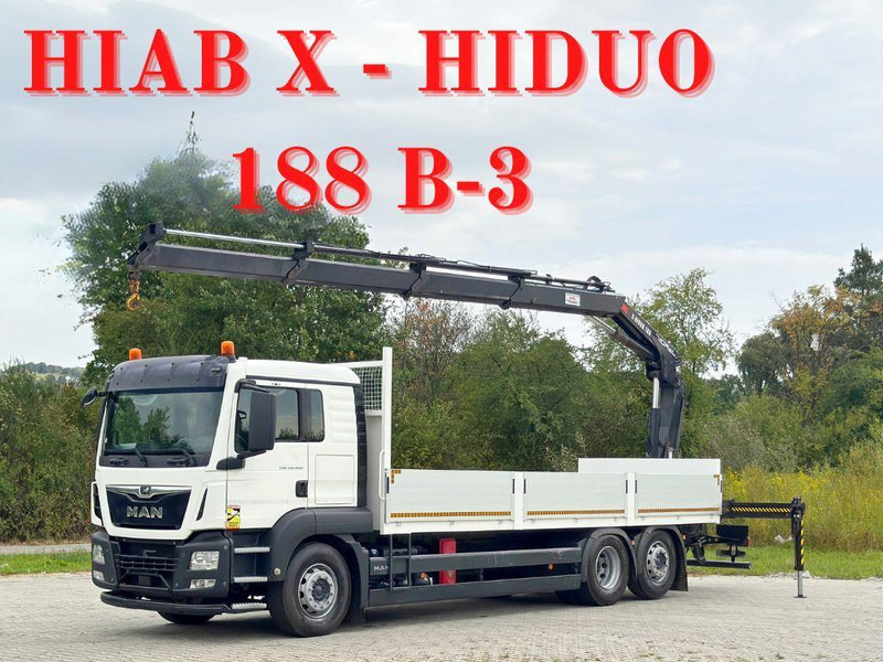 MAN TGS 26.460 * HIAB X - HIDUO 188 B-3 + FUNK* TOP - Madelveok/ Platvormveok, Kraanaga veoauto: pilt 1 MAN TGS 26.460 * HIAB X - HIDUO 188 B-3 + FUNK* TOP - Madelveok/ Platvormveok, Kraanaga veoauto: pilt 1