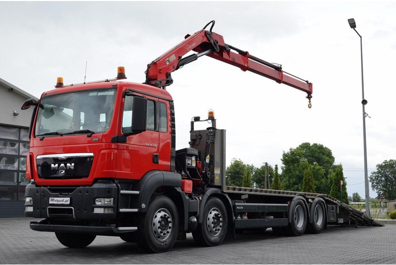 MAN TGS 35.360 / 8x2-4 / LAWETA + HDS HIAB 166 E-2 / OŚ PODNOSZONA / - Puksiirauto: pilt 1 MAN TGS 35.360 / 8x2-4 / LAWETA + HDS HIAB 166 E-2 / OŚ PODNOSZONA / - Puksiirauto: pilt 1
