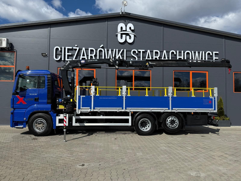MAN TGS TGX 26.360 / E6 / 143tys km !!! skrzynia + żuraw HMF / manua - Madelveok/ Platvormveok, Kraanaga veoauto: pilt 2 MAN TGS TGX 26.360 / E6 / 143tys km !!! skrzynia + żuraw HMF / manua - Madelveok/ Platvormveok, Kraanaga veoauto: pilt 2