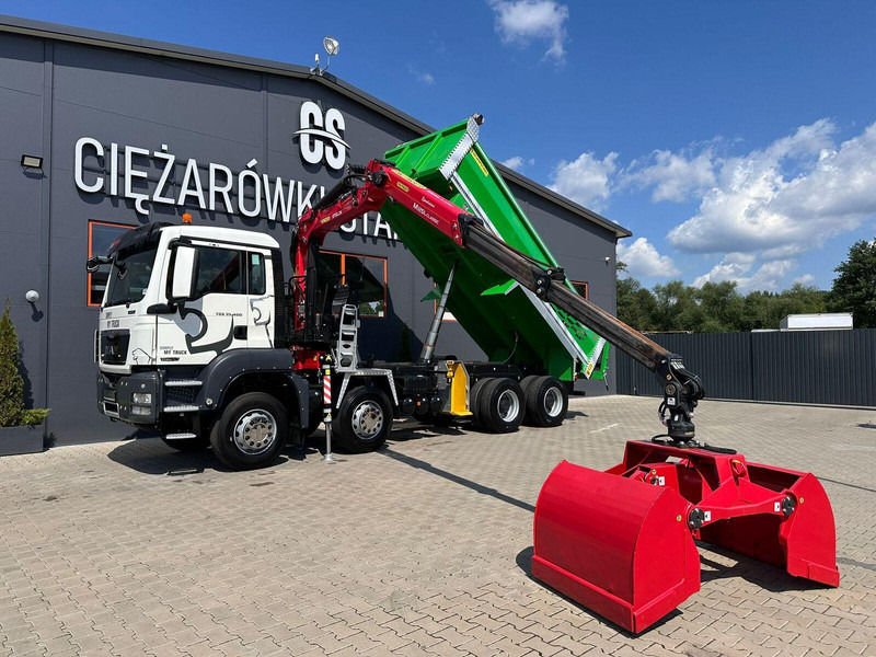 MAN TGS TGX 35.400 // 8x4 // E5 // wywrotka kiper + HDS z czerpakiem - Kallurauto, Kraanaga veoauto: pilt 1 MAN TGS TGX 35.400 // 8x4 // E5 // wywrotka kiper + HDS z czerpakiem - Kallurauto, Kraanaga veoauto: pilt 1