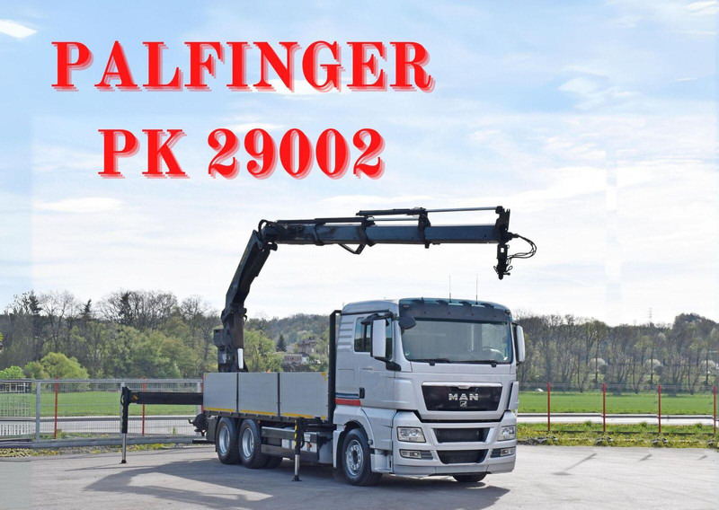 MAN TGX 26.440 Pritsche 6,40 m* PK 29002+FUNK *6x4 - Madelveok/ Platvormveok, Kraanaga veoauto: pilt 1 MAN TGX 26.440 Pritsche 6,40 m* PK 29002+FUNK *6x4 - Madelveok/ Platvormveok, Kraanaga veoauto: pilt 1