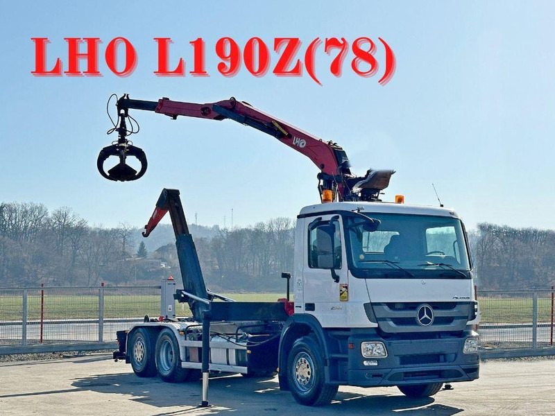 Mercedes-Benz ACTROS 2544 * ABROLLKIPPER * LHO L190Z(78) * TOP - Konkstõstukiga veoauto, Kraanaga veoauto: pilt 1 Mercedes-Benz ACTROS 2544 * ABROLLKIPPER * LHO L190Z(78) * TOP - Konkstõstukiga veoauto, Kraanaga veoauto: pilt 1