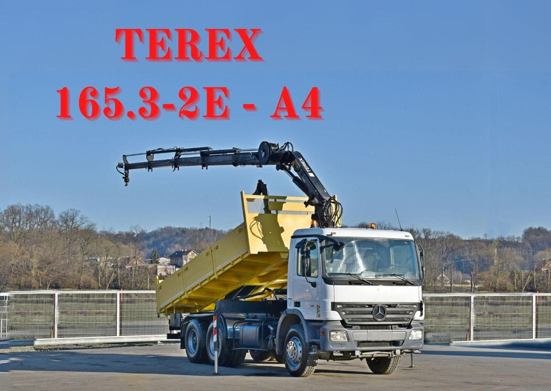 Mercedes-Benz ACTROS 2636 * TEREX 165.2E - A4 + FUNK/6x4 - Kallurauto, Kraanaga veoauto: pilt 1 Mercedes-Benz ACTROS 2636 * TEREX 165.2E - A4 + FUNK/6x4 - Kallurauto, Kraanaga veoauto: pilt 1