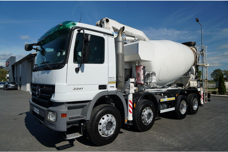 Mercedes-Benz ACTROS 3241 / POMPOGRUSZKA / 8X4 / BETONIARKA + POMPA SERMAC 3Z2 - Autobetoonisegisti: pilt 4 Mercedes-Benz ACTROS 3241 / POMPOGRUSZKA / 8X4 / BETONIARKA + POMPA SERMAC 3Z2 - Autobetoonisegisti: pilt 4