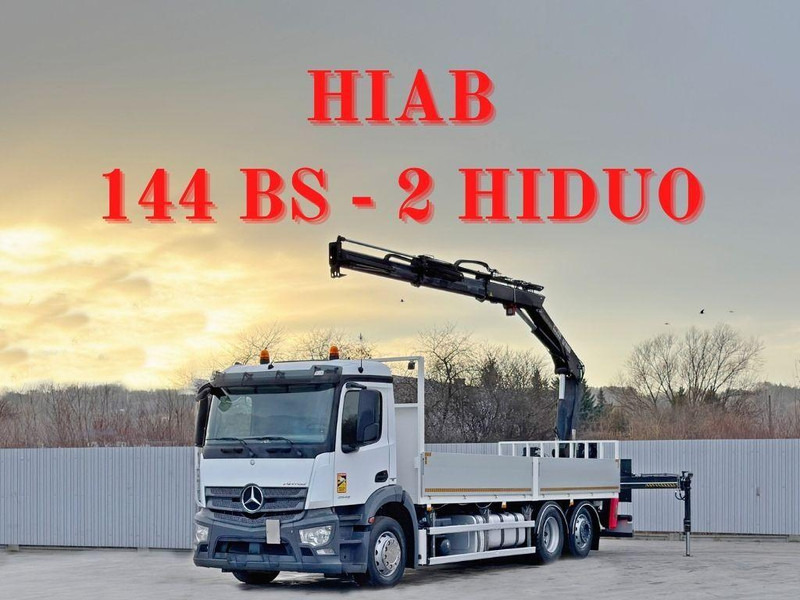 Mercedes-Benz ANTOS 2543* HIAB 144 BS - 2 HIDUO /FUNK - Madelveok/ Platvormveok: pilt 1 Mercedes-Benz ANTOS 2543* HIAB 144 BS - 2 HIDUO /FUNK - Madelveok/ Platvormveok: pilt 1