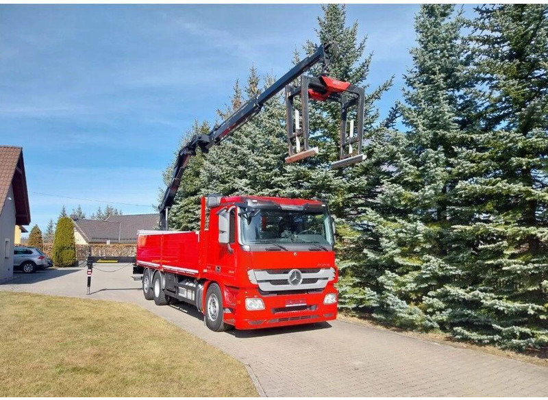 Mercedes-Benz Actros 2546 6x2 Flatbed + Crane HIAB 166 K + RC - Madelveok/ Platvormveok, Kraanaga veoauto: pilt 3 Mercedes-Benz Actros 2546 6x2 Flatbed + Crane HIAB 166 K + RC - Madelveok/ Platvormveok, Kraanaga veoauto: pilt 3