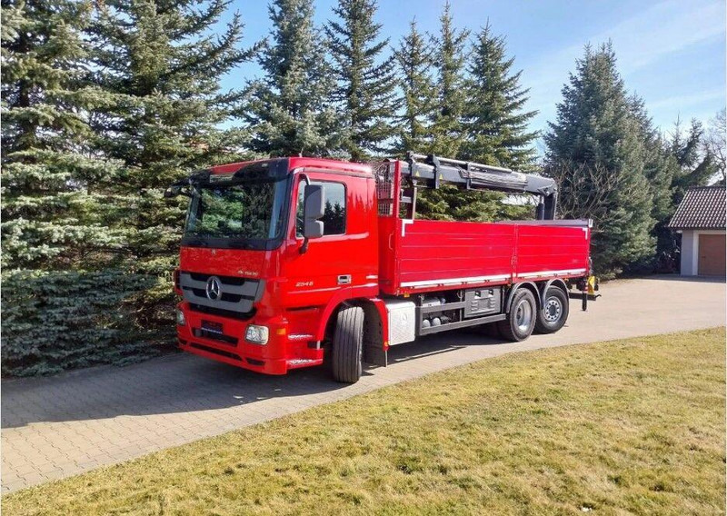 Mercedes-Benz Actros 2546 6x2 Flatbed + Crane HIAB 166 K + RC - Madelveok/ Platvormveok, Kraanaga veoauto: pilt 4 Mercedes-Benz Actros 2546 6x2 Flatbed + Crane HIAB 166 K + RC - Madelveok/ Platvormveok, Kraanaga veoauto: pilt 4